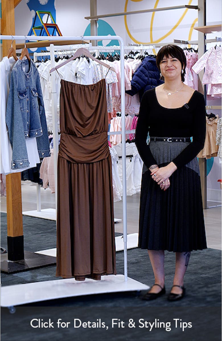 La Cienega Strapless Blouson Maxi Dress, sales video thumbnail