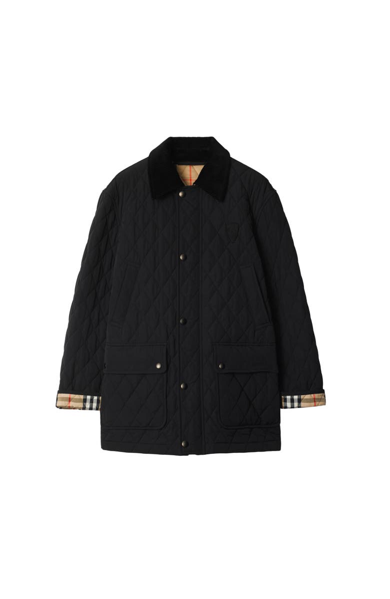 Burberry Quilted Nylon Barn Jacket, Alternate, color, 