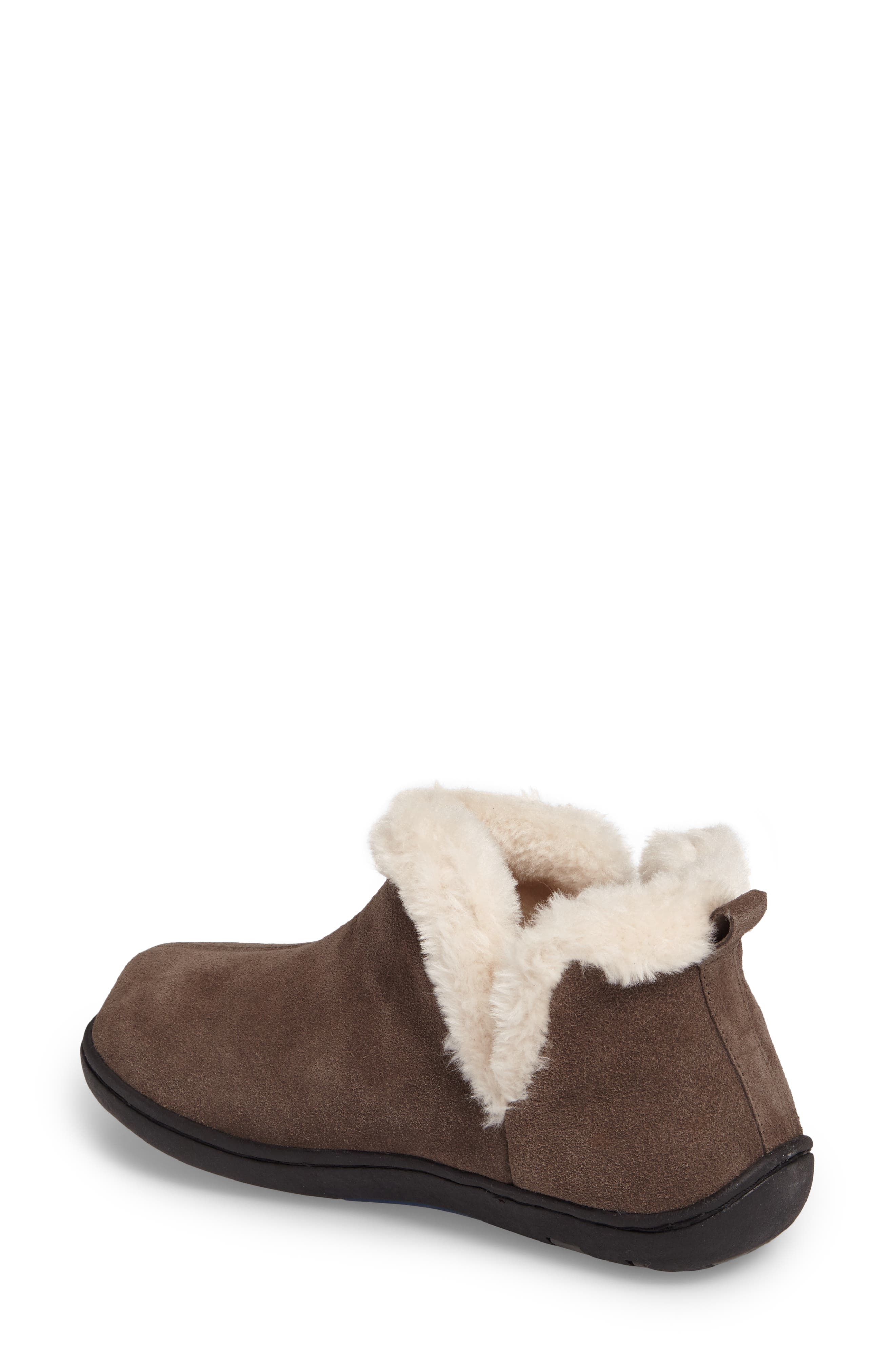 Vallery Bootie Slipper, Alternate, color, GRAY SUEDE