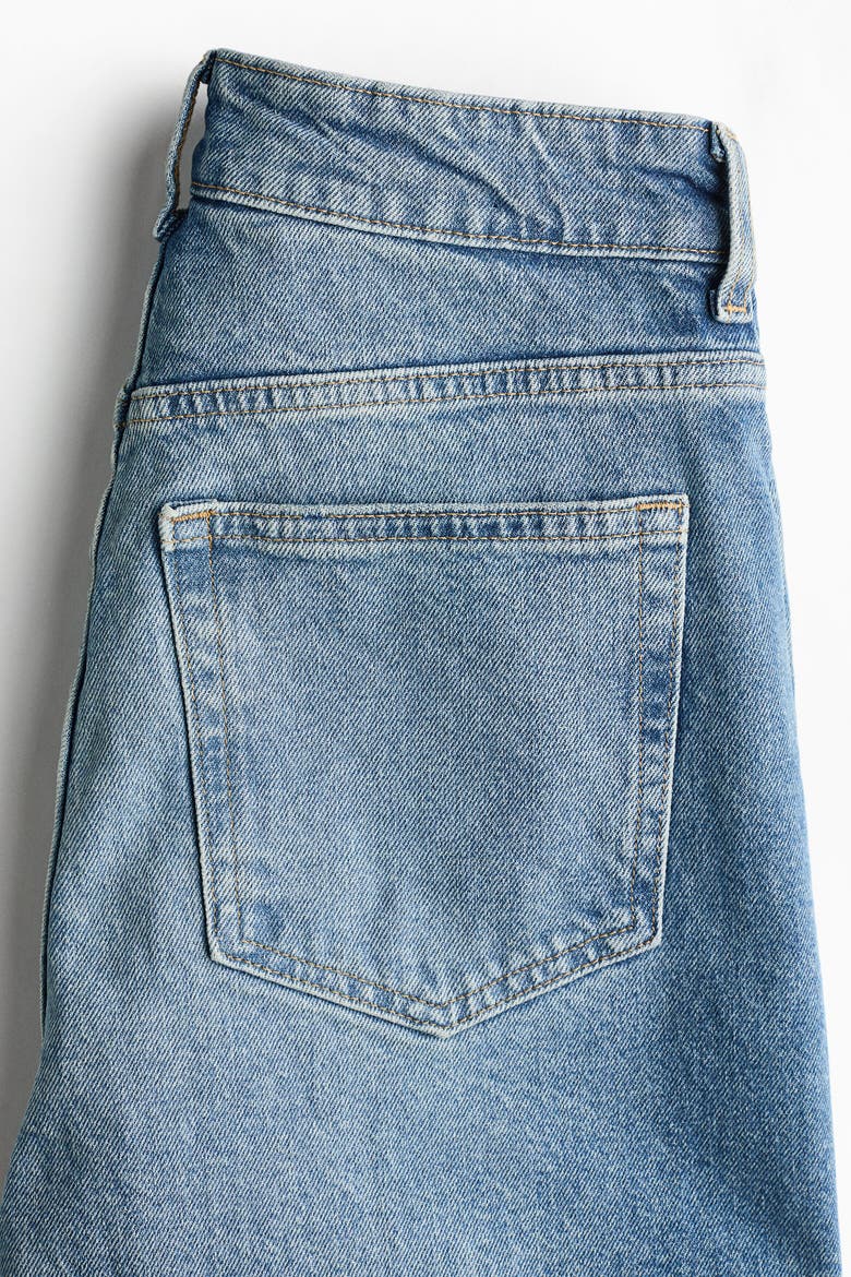 Mom Slim Fit High Waist Ankle Jeans, Alternate, color, Denim