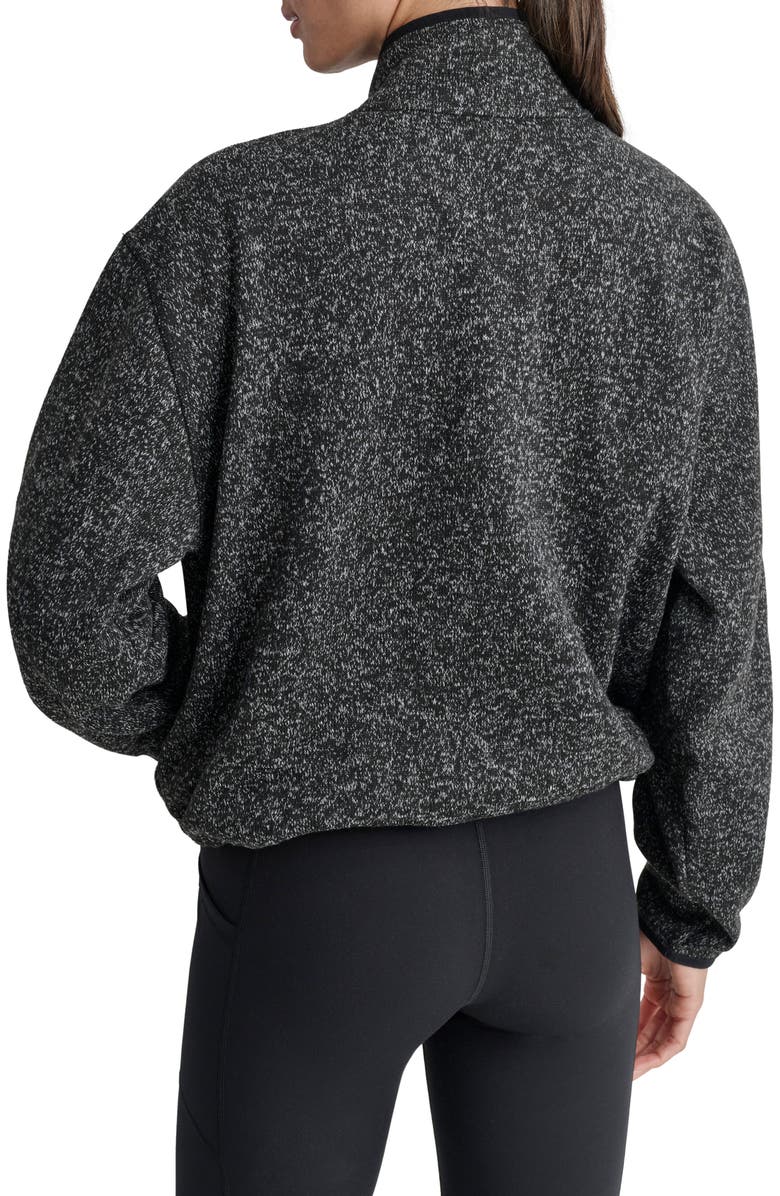 DKNY Half Zip Fleece Sweatshirt, Alternate, color,