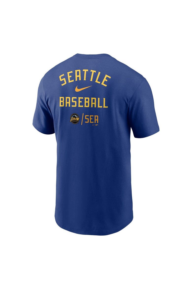 Men's Nike  Royal Seattle Mariners City Connect Double T-Shirt, Alternate, color, Royal