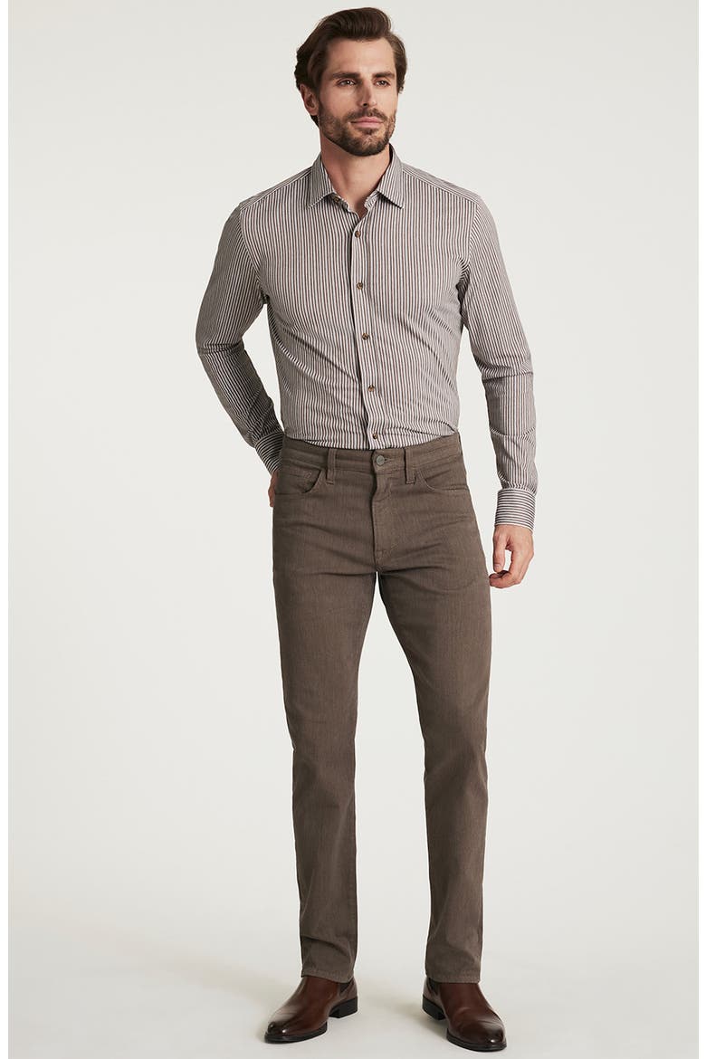 Courage Straight Leg 5-Pocket Pants, Alternate, color, COFFEE DIAGONAL