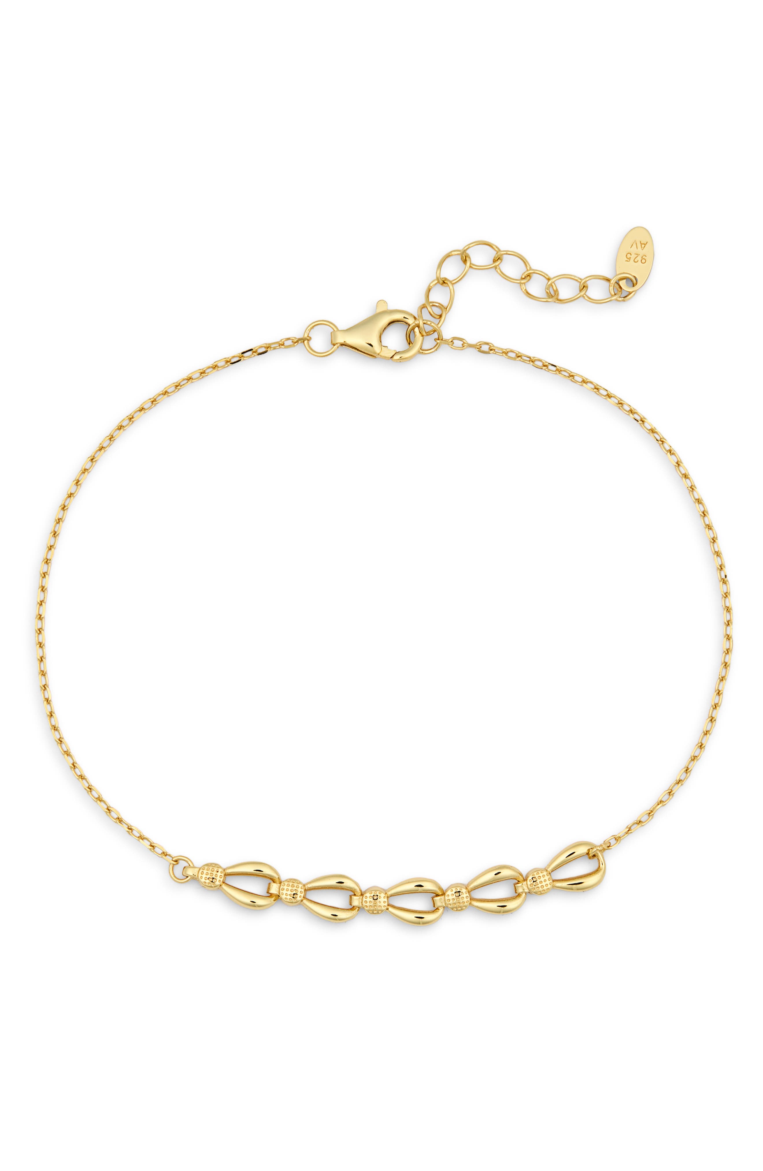 Argento Vivo Sterling Silver Modern Frontal Bracelet