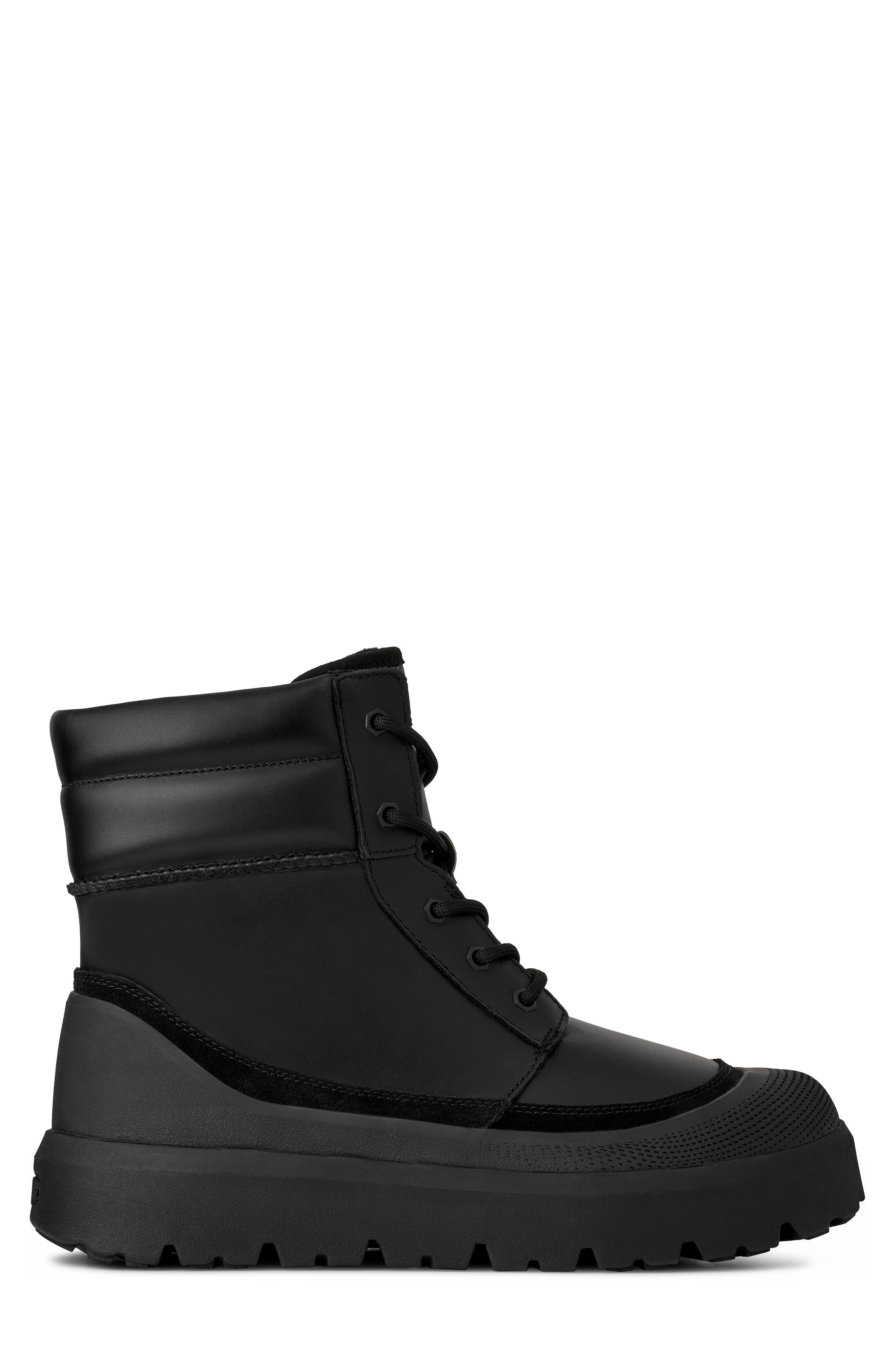 UGG<sup>®</sup> Neumel High Top Waterproof Hybrid Boot, Alternate, color, Black / Black