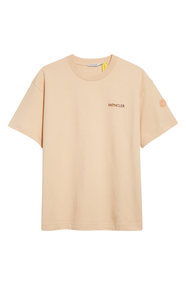 Moncler x Gilga Farm by Donald Glover Logo Patch T-Shirt, Alternate, color, Peach