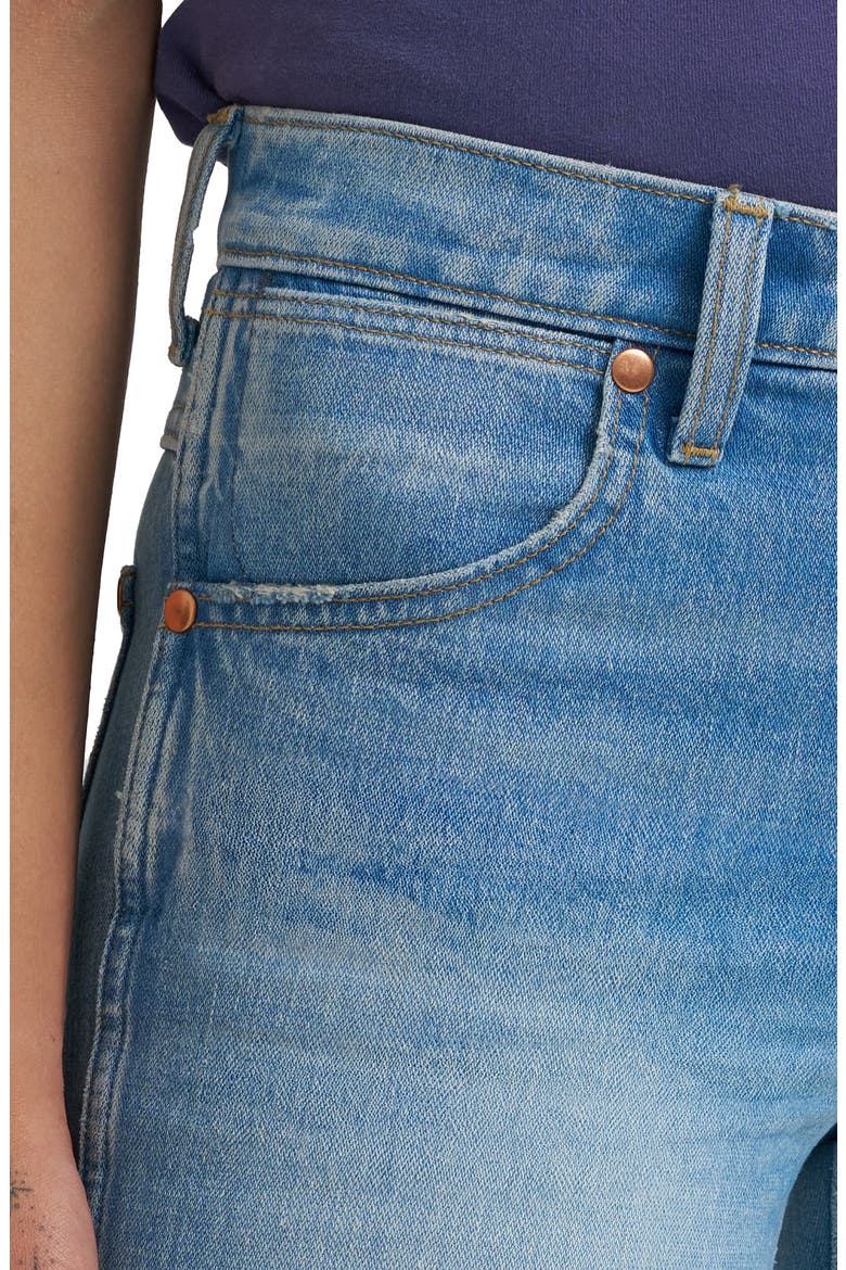 '70s High Rise Flare Jeans, Alternate, color, SOFT OCEAN