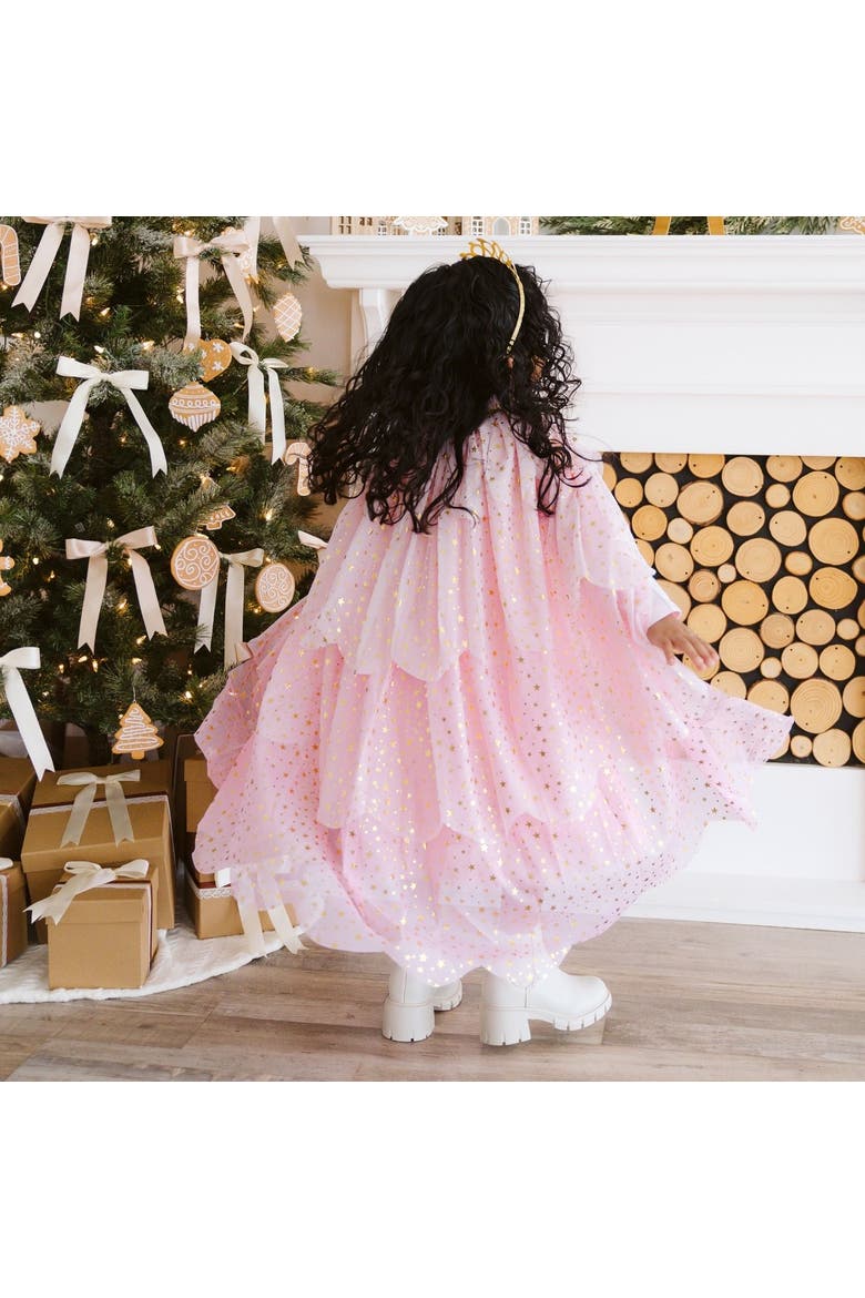 Star Tiered Cape, Alternate, color, Pink