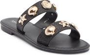 TOP MODA Aria Double Strap Slide Sandal