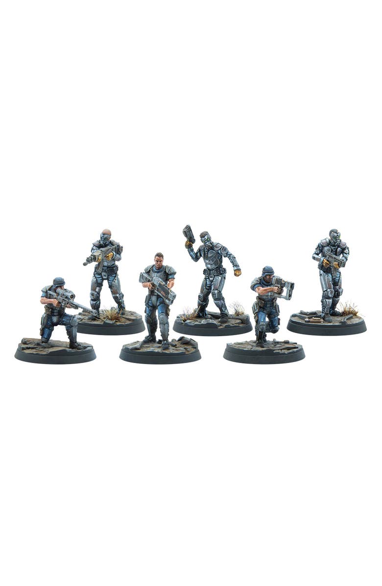 Modiphius Fallout Wasteland Warfare Enclaveforce 6 Miniatures, Alternate, color, Multicolored