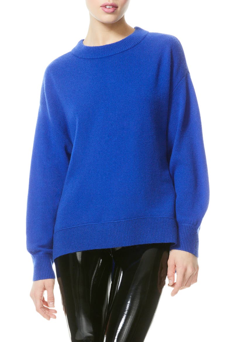 Denver Stretch Cashmere Sweater, Main, color, COBALT
