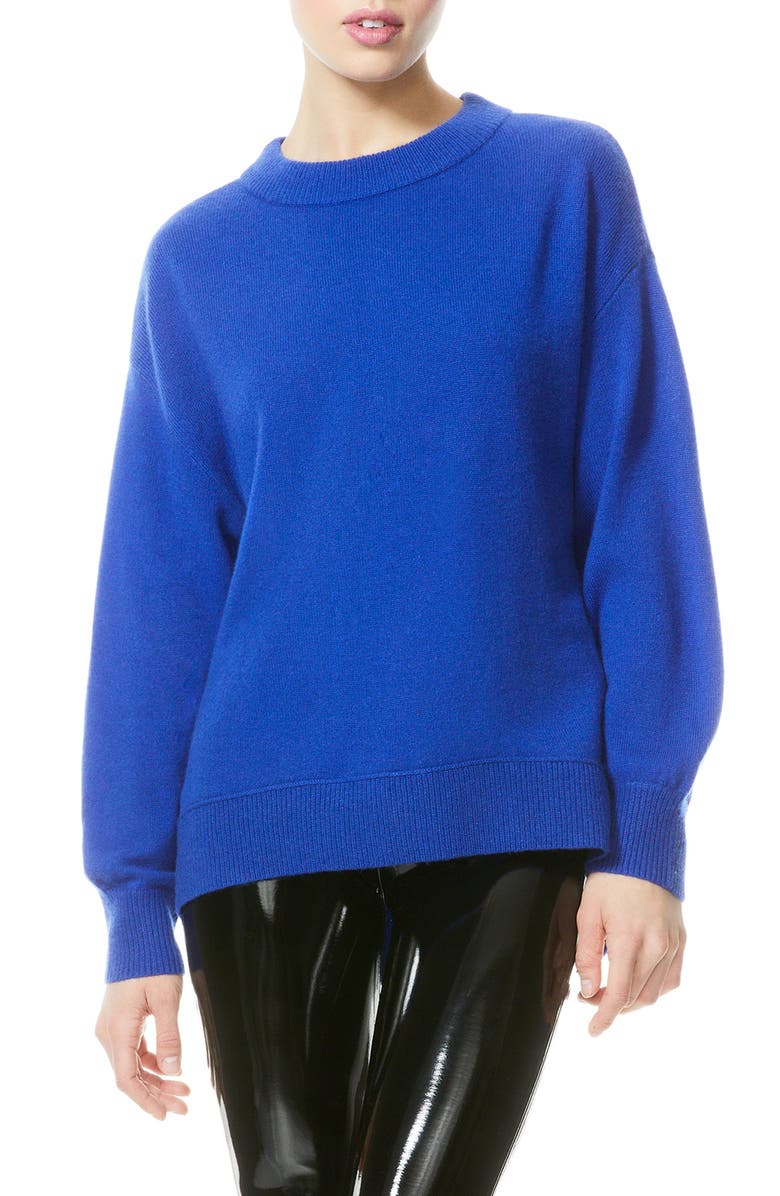 Alice + Olivia Denver Stretch Cashmere Sweater, Main, color,