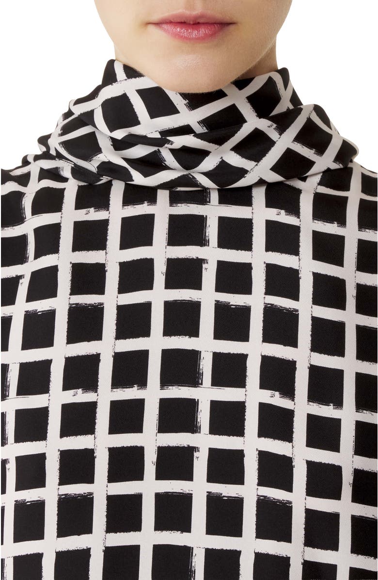 Lanvin Printed Silk Sleeveless Top, Alternate, color, White/Black