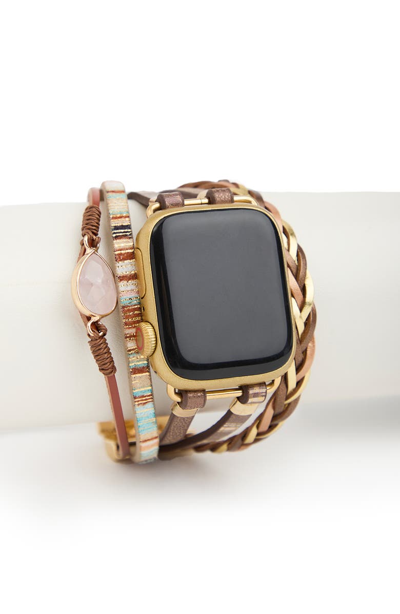 SAACHI Crystal Boho Apple Watch<sup>®</sup> Watchband, Alternate, color,