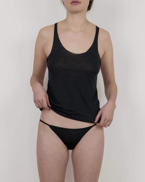 Oddobody Organic Cotton Roller Tank In Midnight