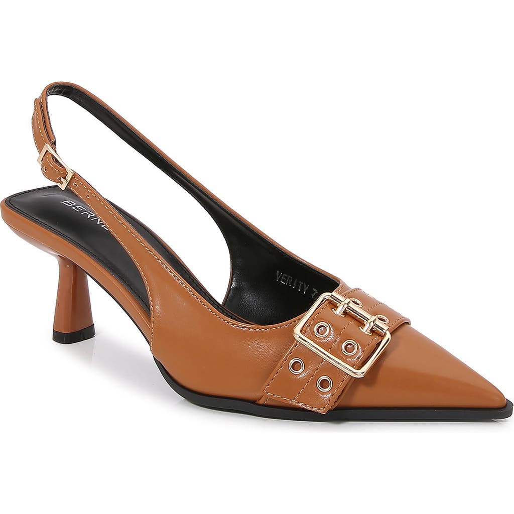 BERNESS BERNESS VERITY OVERSIZE BUCKLE SLINGBACK PUMP