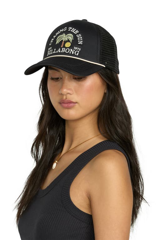 Billabong Across Waves Trucker Hat In Black