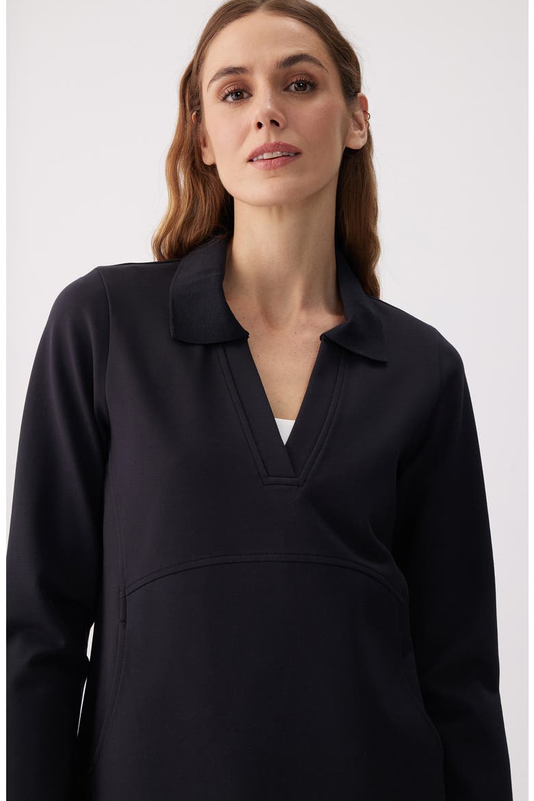 Mindset Polo Tunic, Alternate, color, BLACK
