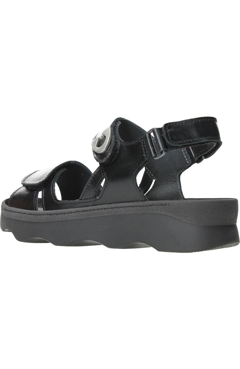 Wolky Medusa Sandal, Alternate, color, Black Reflex Leather
