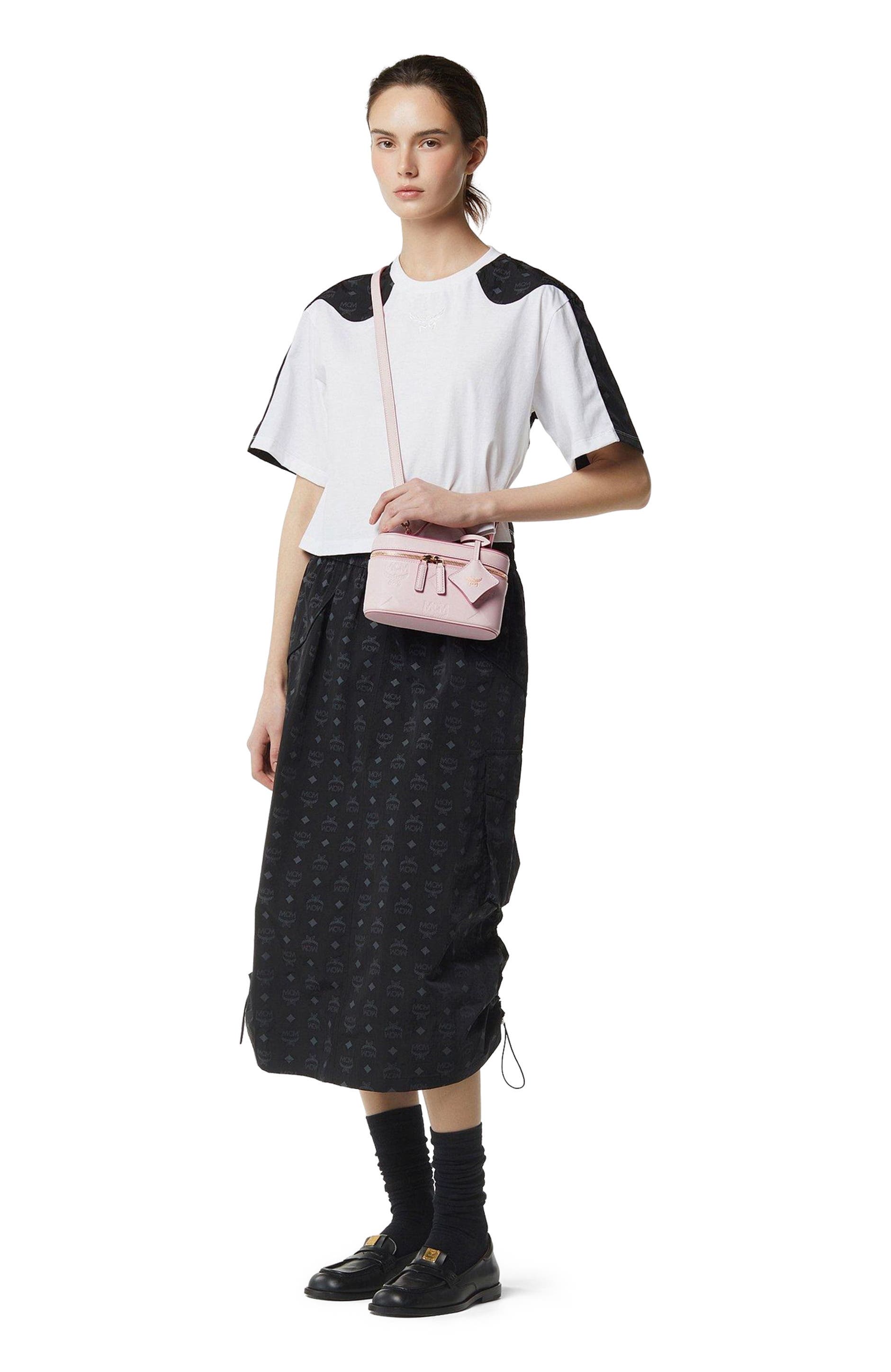 Aren Vanity Case in Maxi Monogram Leather, Alternate, color, Lotus