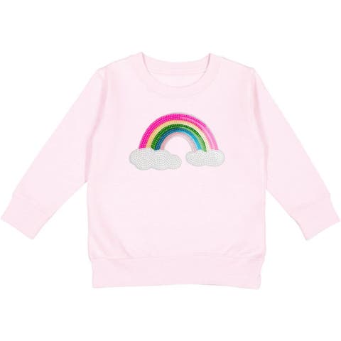 Rainbow Sequin Patch Sweatshirt (Baby, Toddler, Little Kid & Big Kid)