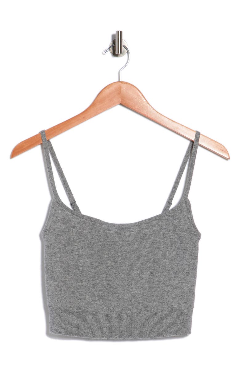 Alice + Olivia Maude Bralette, Main, color, Medium Heather Grey