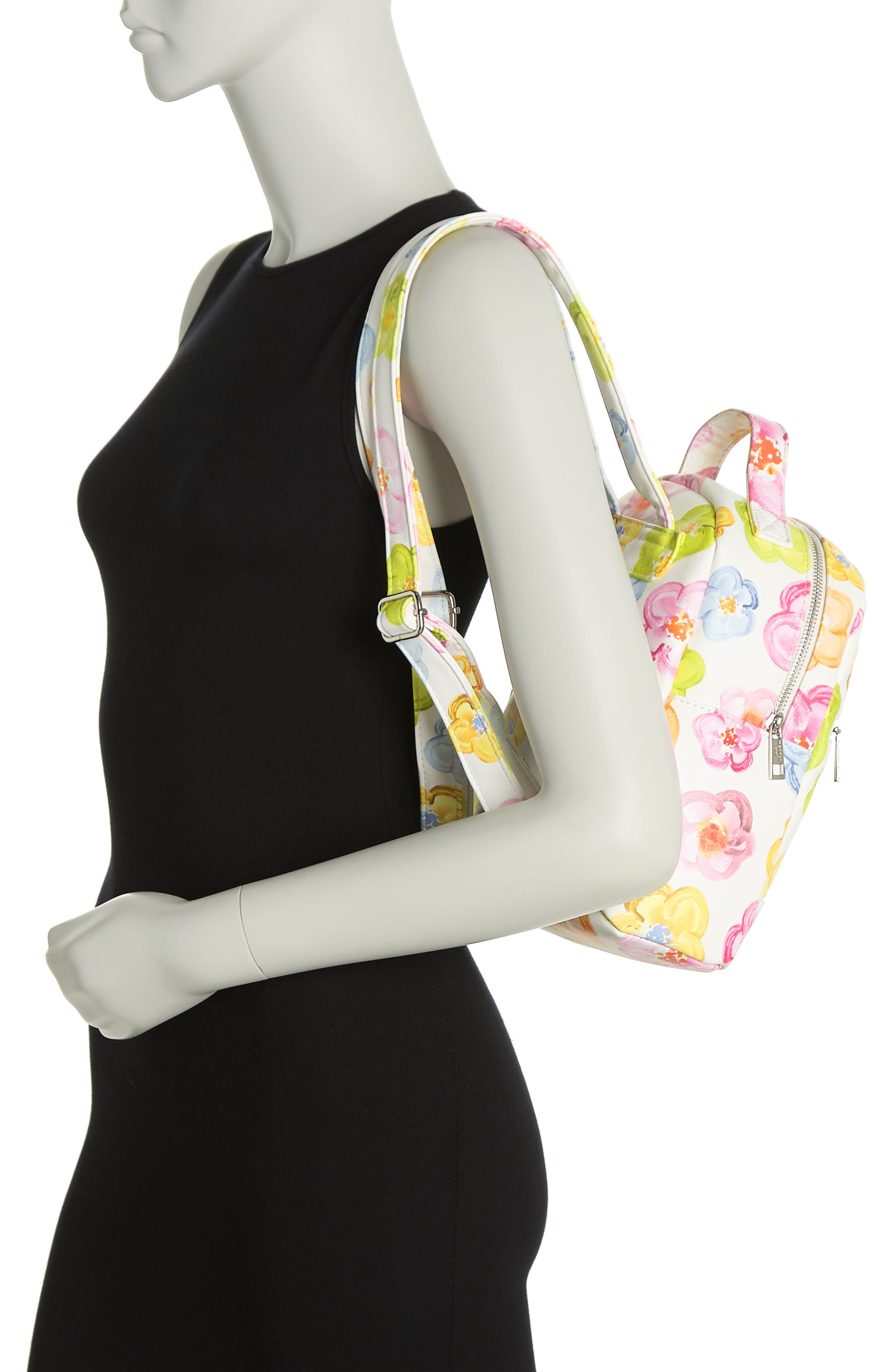 Madden Girl Faux Leather Print Backpack, Alternate, color, 