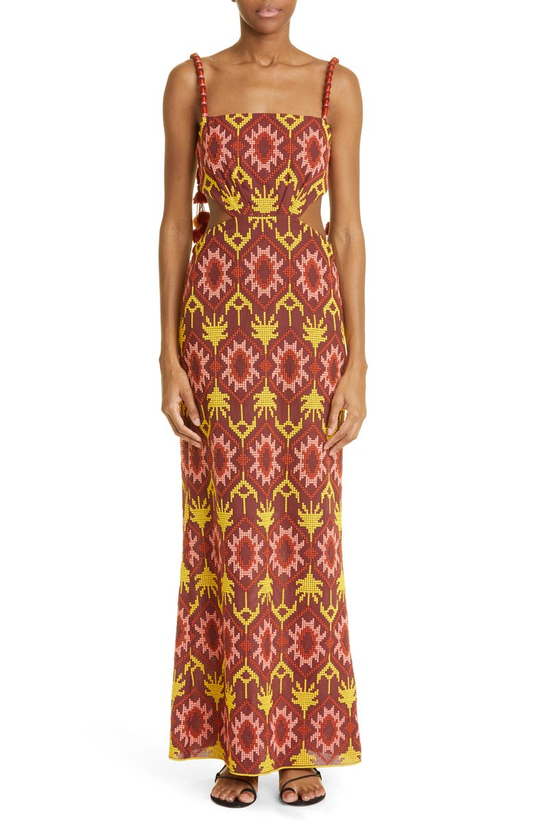 Johanna Ortiz Braided History Embroidered Dress, Main, color,