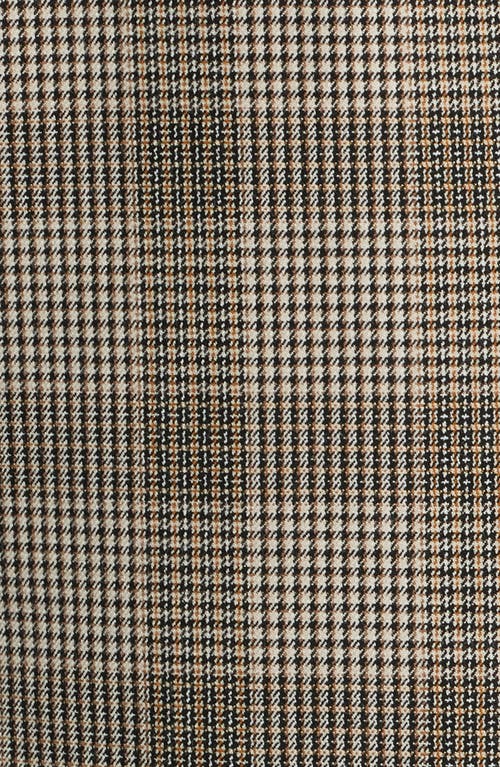 Elie Tahari The Elodie Check Print Blazer In Brown
