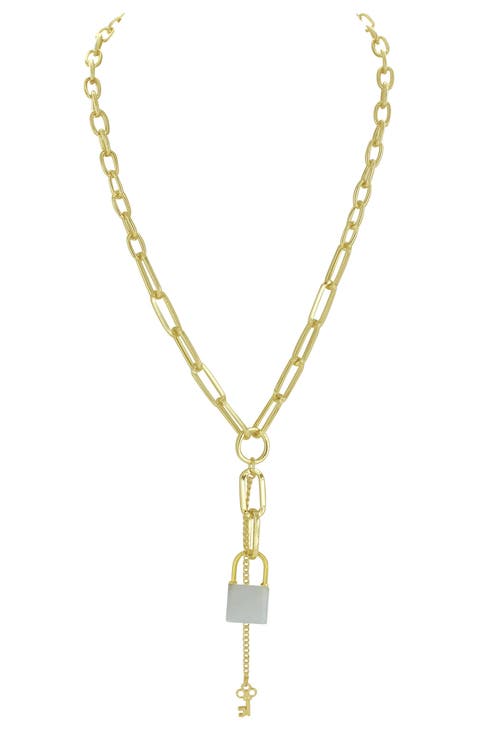 On Lock Pendant Necklace
