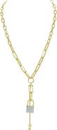 OLIVIA WELLES On Lock Pendant Necklace