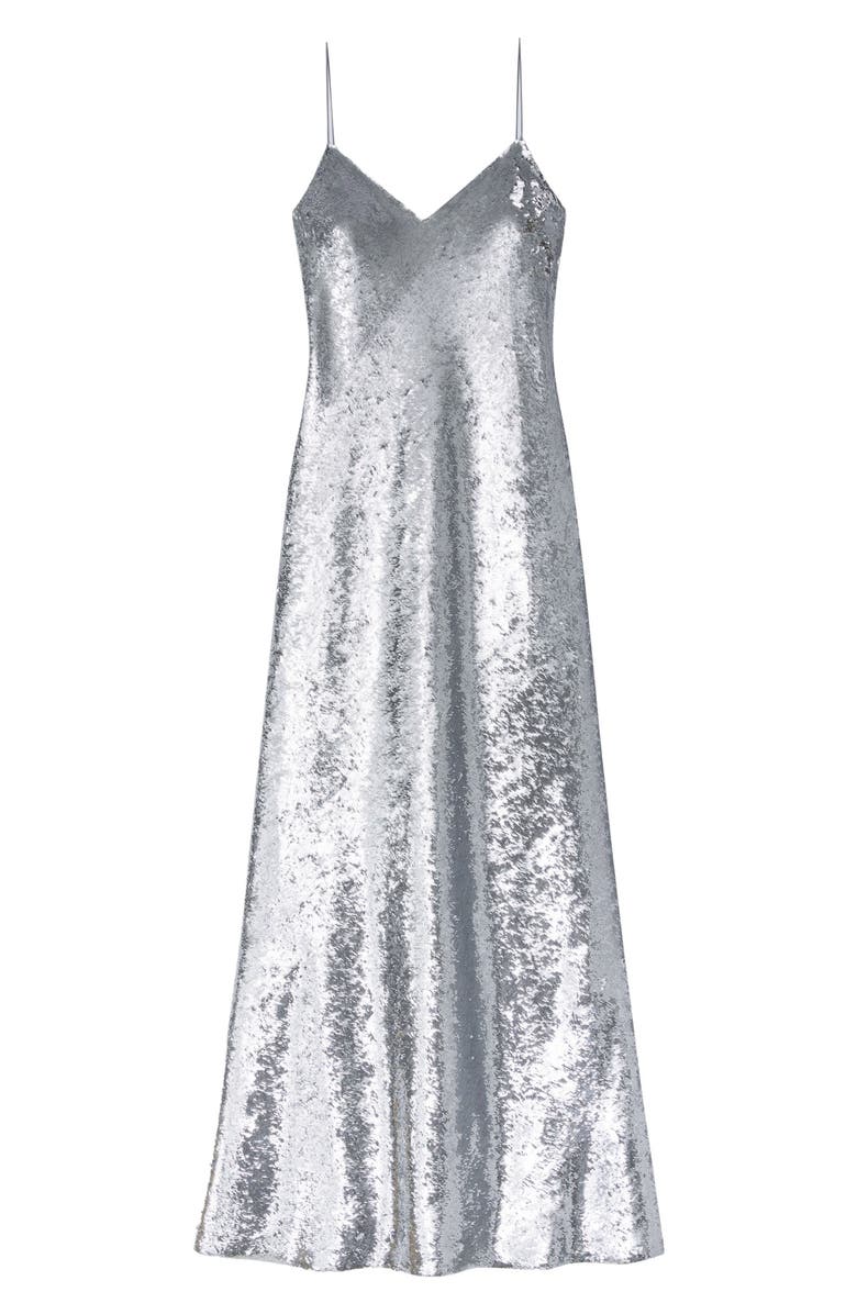 Lafayette 148 New York Eva Bias Cut Sequin Cocktail Slipdress, Alternate, color, 
