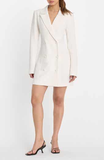 Good American Luxe Suiting Exec Long Sleeve Blazer Minidress