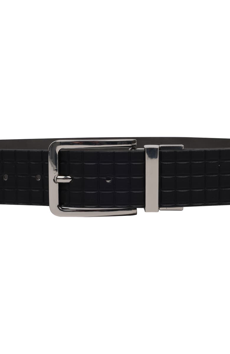 Element Textured PU Reversible Belt with Polished Buckle, Alternate, color, Black/Grey