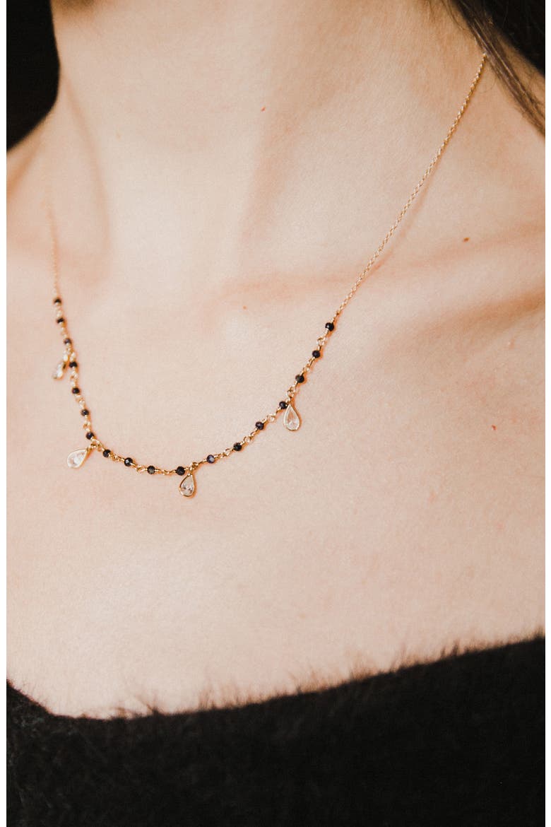 Walker Beaded Necklace, Alternate, color, GOLD
