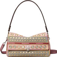 Tory Burch Small Charlie Embellished Shoulder Bag
