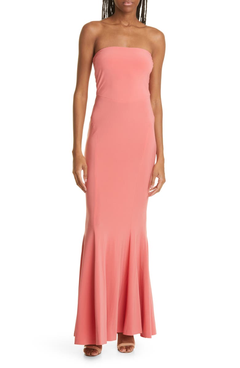 Norma Kamali Strapless Mermaid Gown, Main, color,