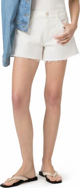 PAIGE Jimmy Jimmy Fray Hem Cutoff Denim Shorts