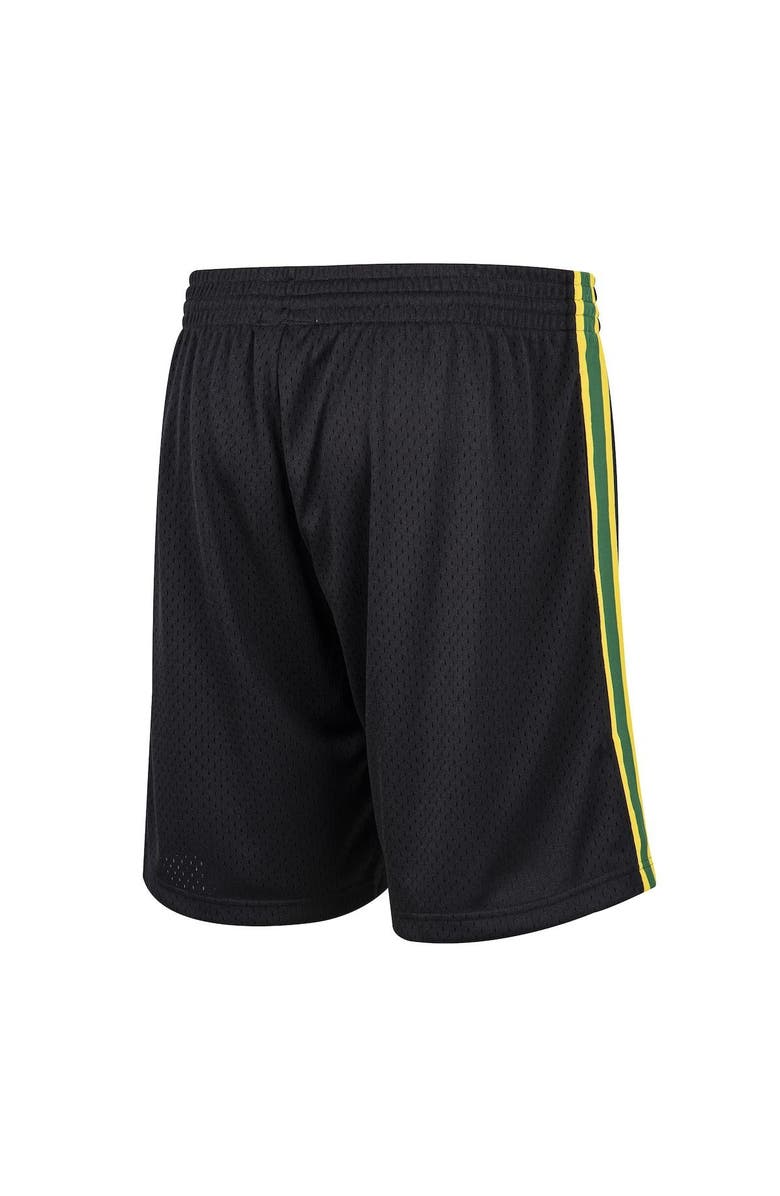 Mitchell & Ness Men's Mitchell & Ness Black Seattle SuperSonics Hardwood Classic Reload Swingman Shorts, Alternate, color,