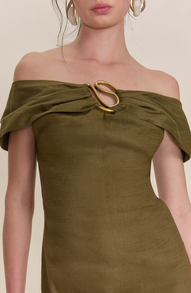 Cult Gaia Sawyer Off the Shoulder Minidress, Alternate, color,