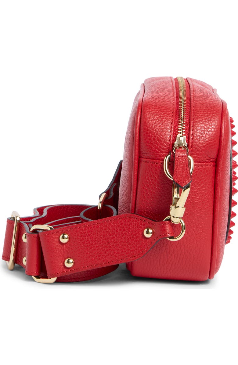 VALENTINO BY MARIO VALENTINO Mia Rockstud Leather Camera Bag, Alternate, color, Fuego