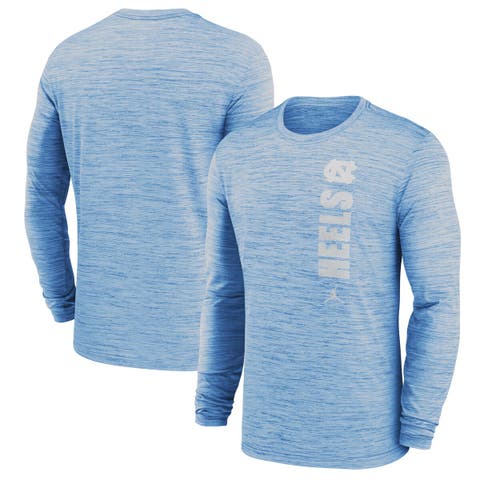 Men's Jordan Brand Carolina Blue North Carolina Tar Heels 2024 Sideline Velocity Performance Long Sleeve T-Shirt