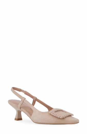 Aquatalia Arabella Kitten Heel Weatherproof Slingback Pump