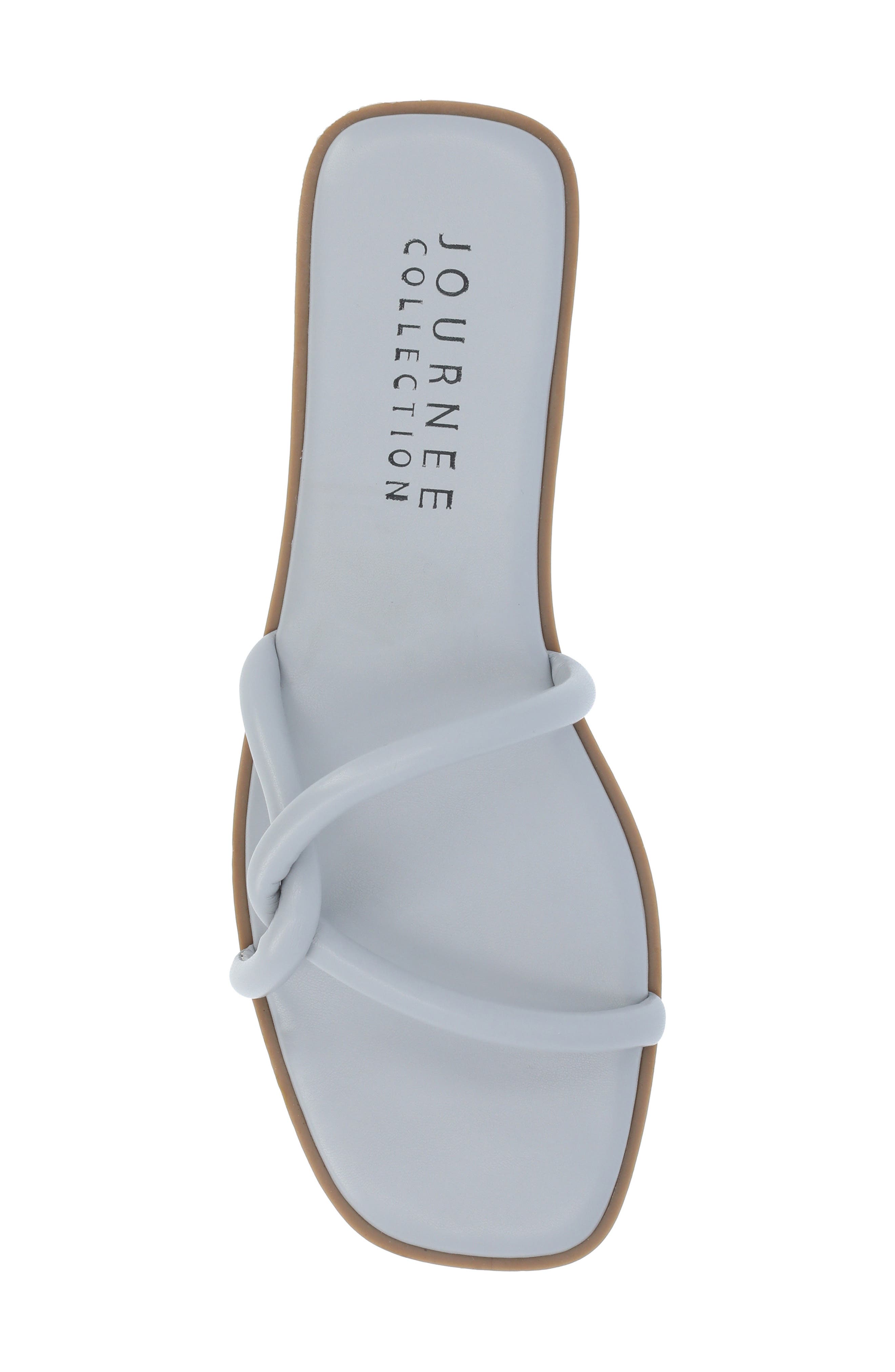 Journee Collection Lauda Sandal, Alternate, color, Blue