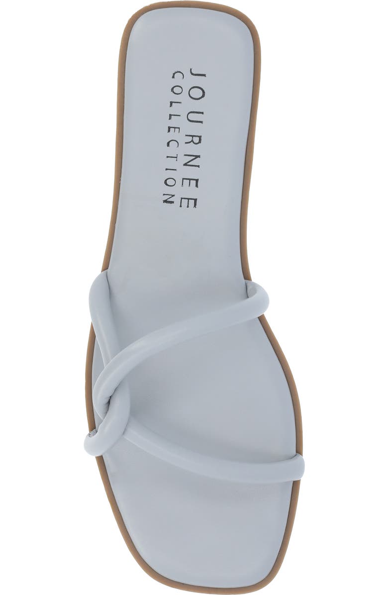 Journee Collection Lauda Sandal, Alternate, color, Blue