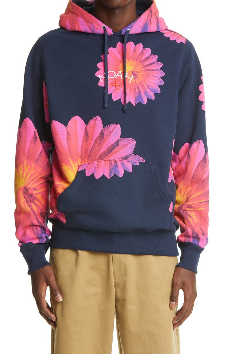 Noah x B-52s Floral Cotton Hoodie, Alternate, color, 