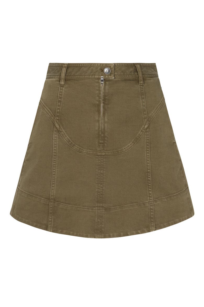 Carmen Garment Dyed Skirt, Alternate, color, Olive