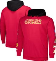 FANATICS Men's Fanatics Scarlet San Francisco 49ers Big & Tall Patched Out Pullover Hoodie
