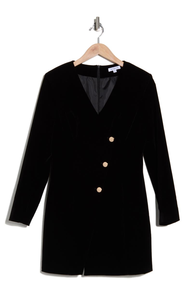 AREA STARS Raven Long Sleeve Dress, Alternate, color, Black