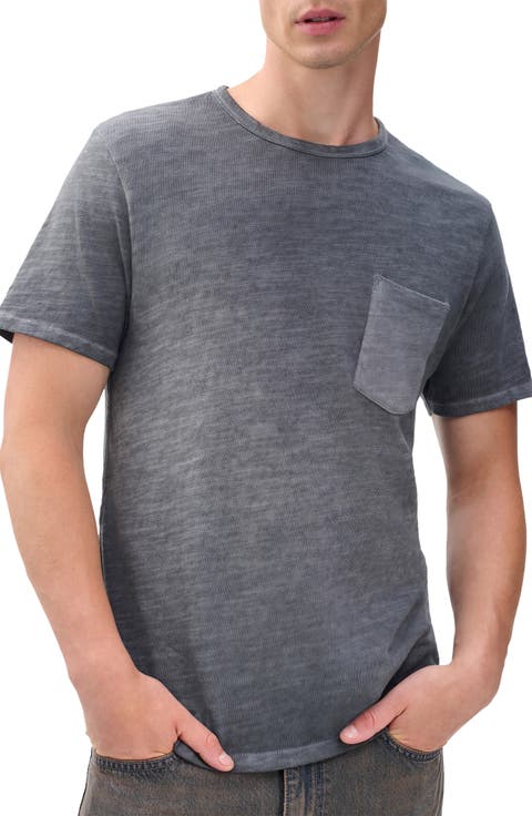 Classic Flame Washed Slub Cotton T-Shirt